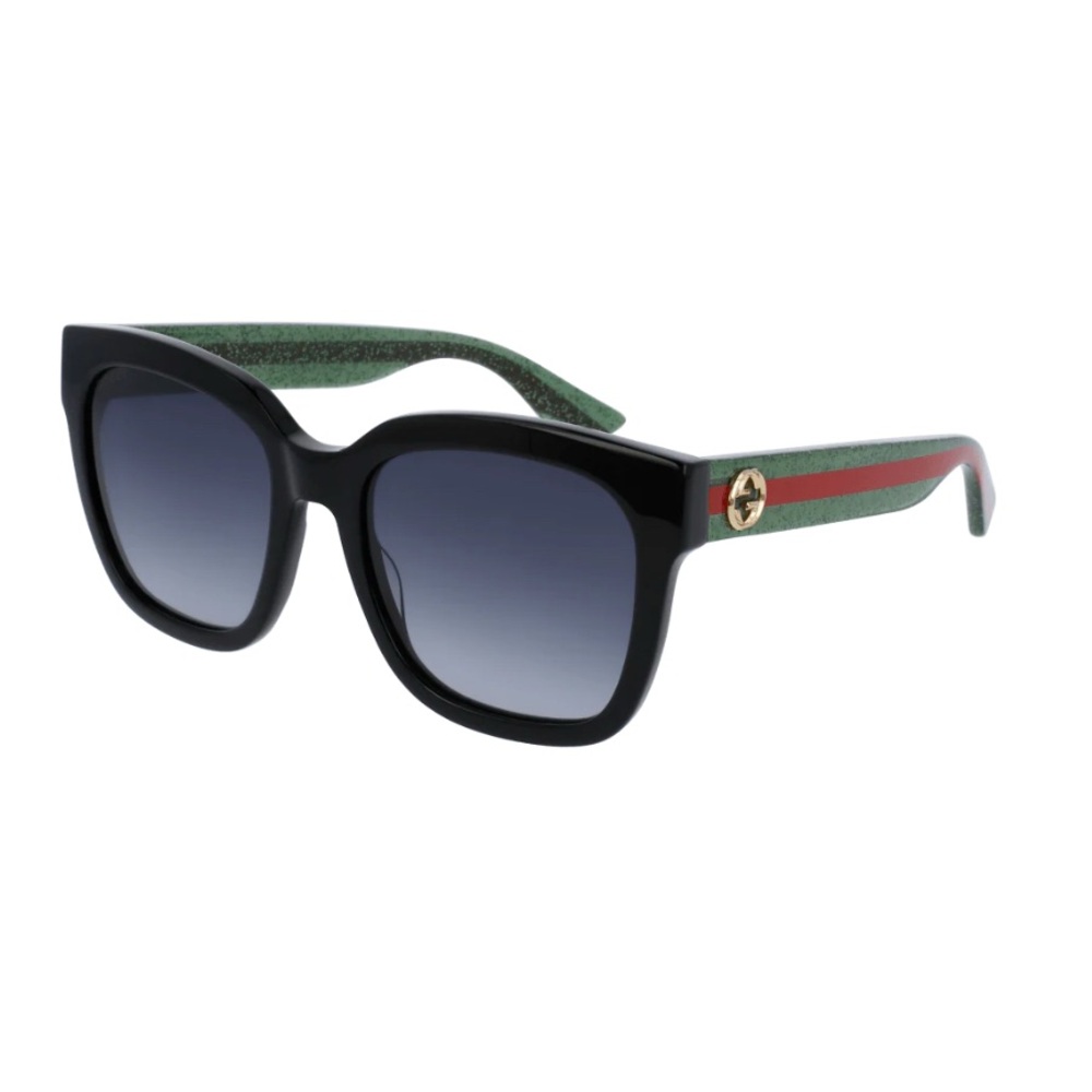 Gucci Women's Sunglasses in Black polished frame in a rectangle shape
NWOT